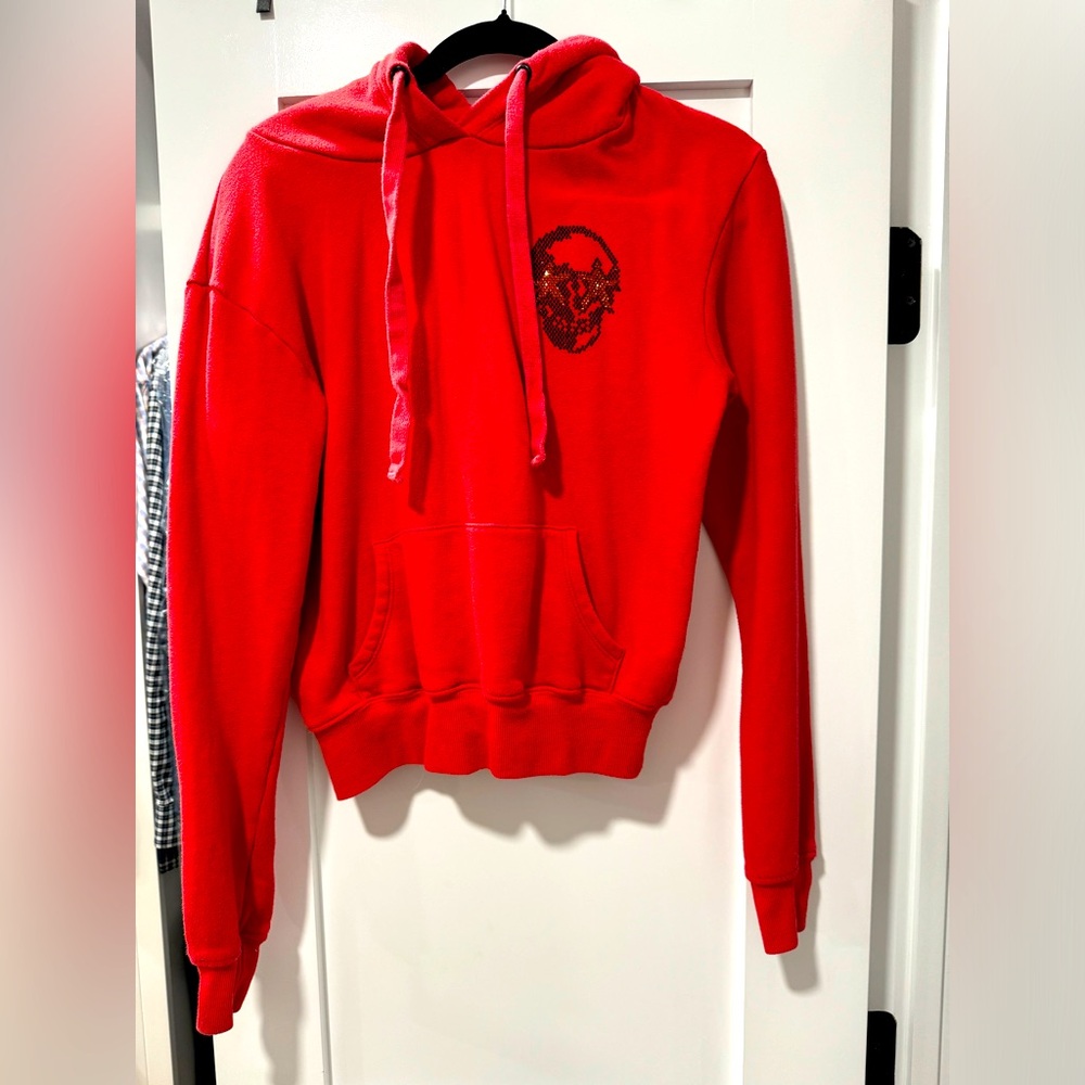 3 for $25 CHRLDR red rhinestone sweatshirt